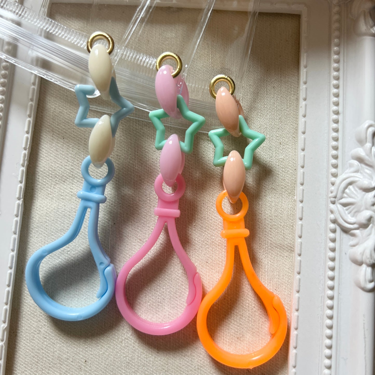 NO.171B 50個 キャンディバッグ キーホルダー 星 ゆめかわ