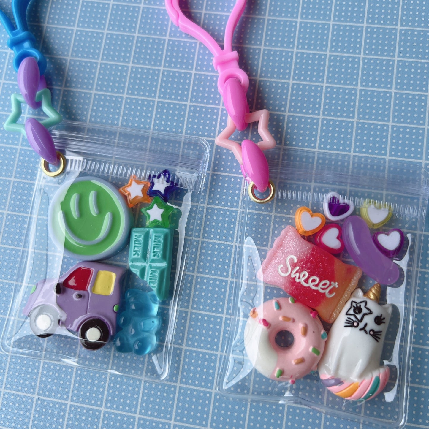 NO.171B 50個 キャンディバッグ キーホルダー 星 ゆめかわ