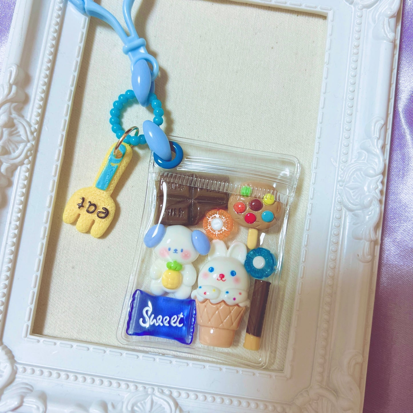 No.218B 50個セット キャンディバッグ まるチェーン キーホルダー