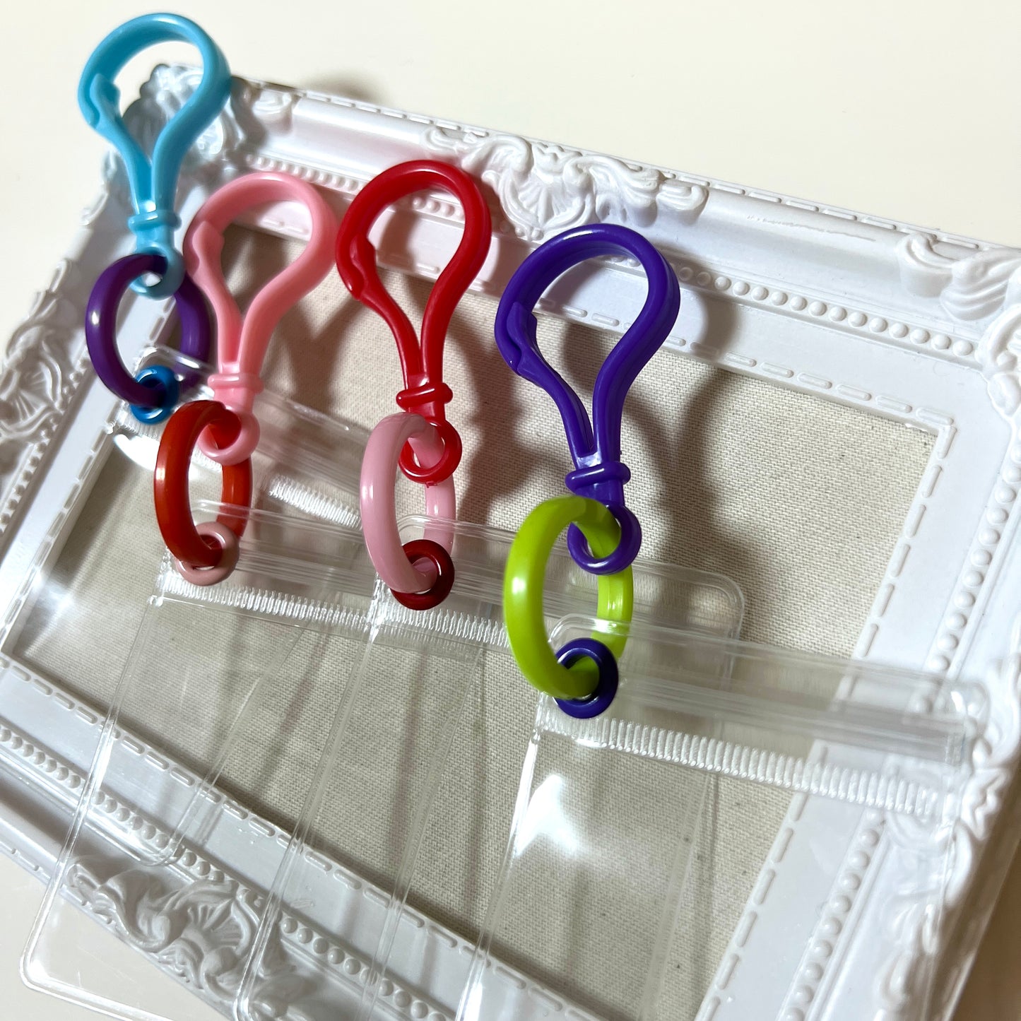 NO. 128B 50個 キャンディバッグ キーホルダー おまかせ まるチェーンセット カラー ランダム