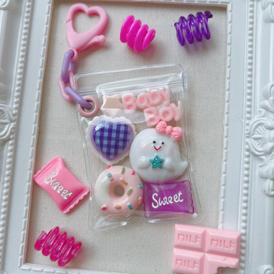 No.237 ハートフック キャンディバッグ キーホルダー セット ゆめかわ