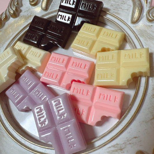 デコパーツ 食べかけ 板チョコ 5色 10個セット MILKチョコ