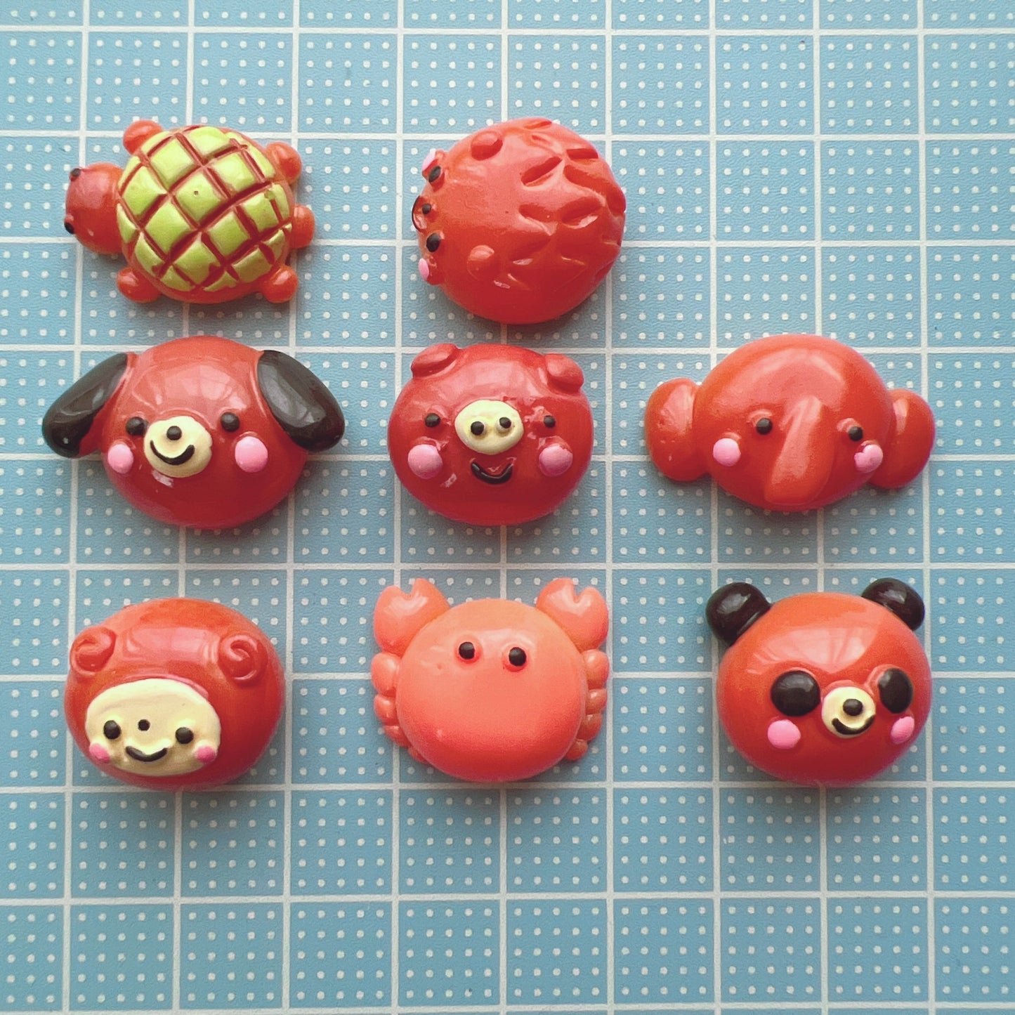 デコパーツ 動物パン 22個セット