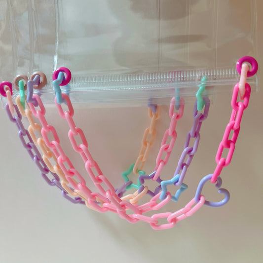 シャカシャカバッグキーホルダー ⑫ キャンディバッグ ゆめかわ 星 ガチャ詰めポーチ