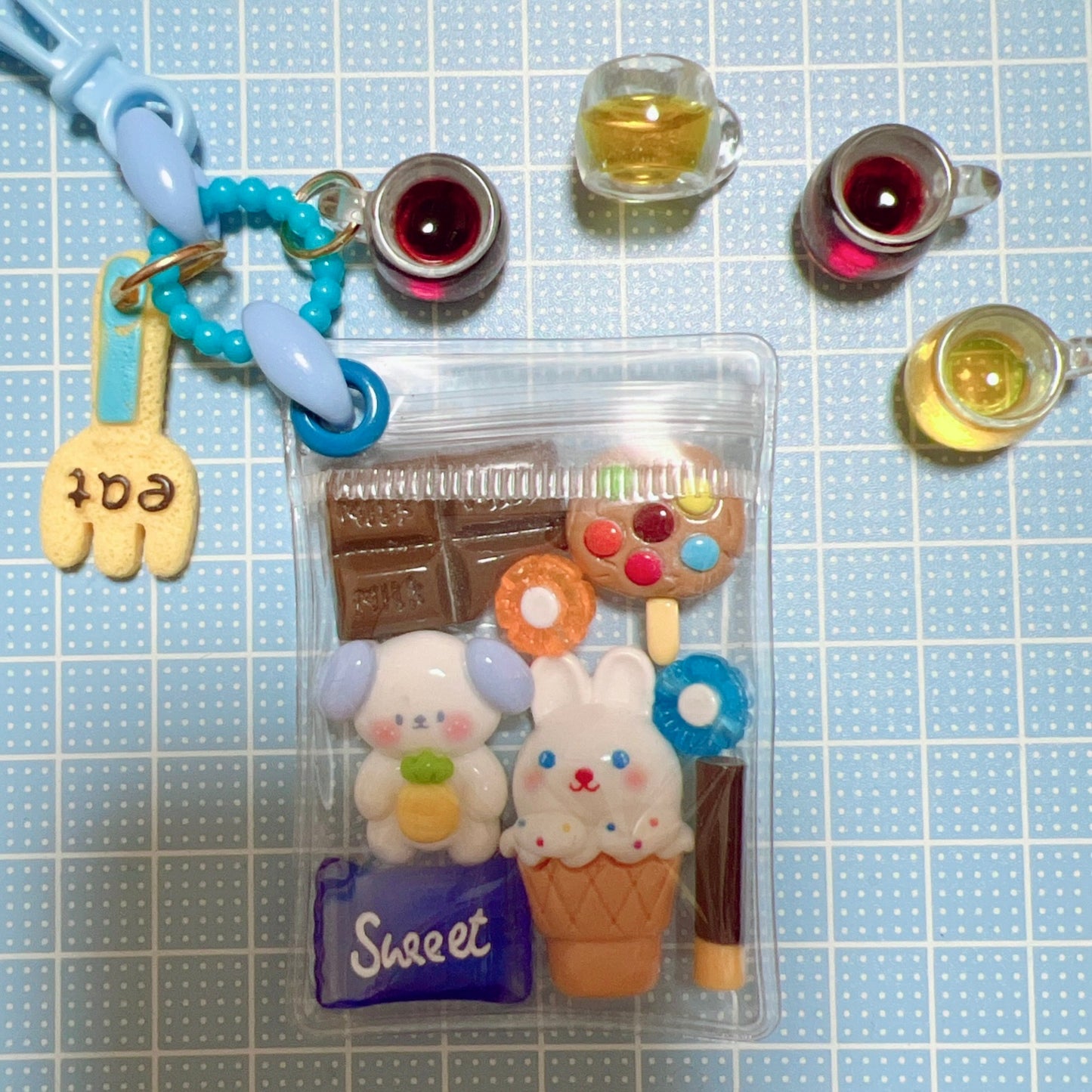 デコパーツ コーヒー と 紅茶 6個セット