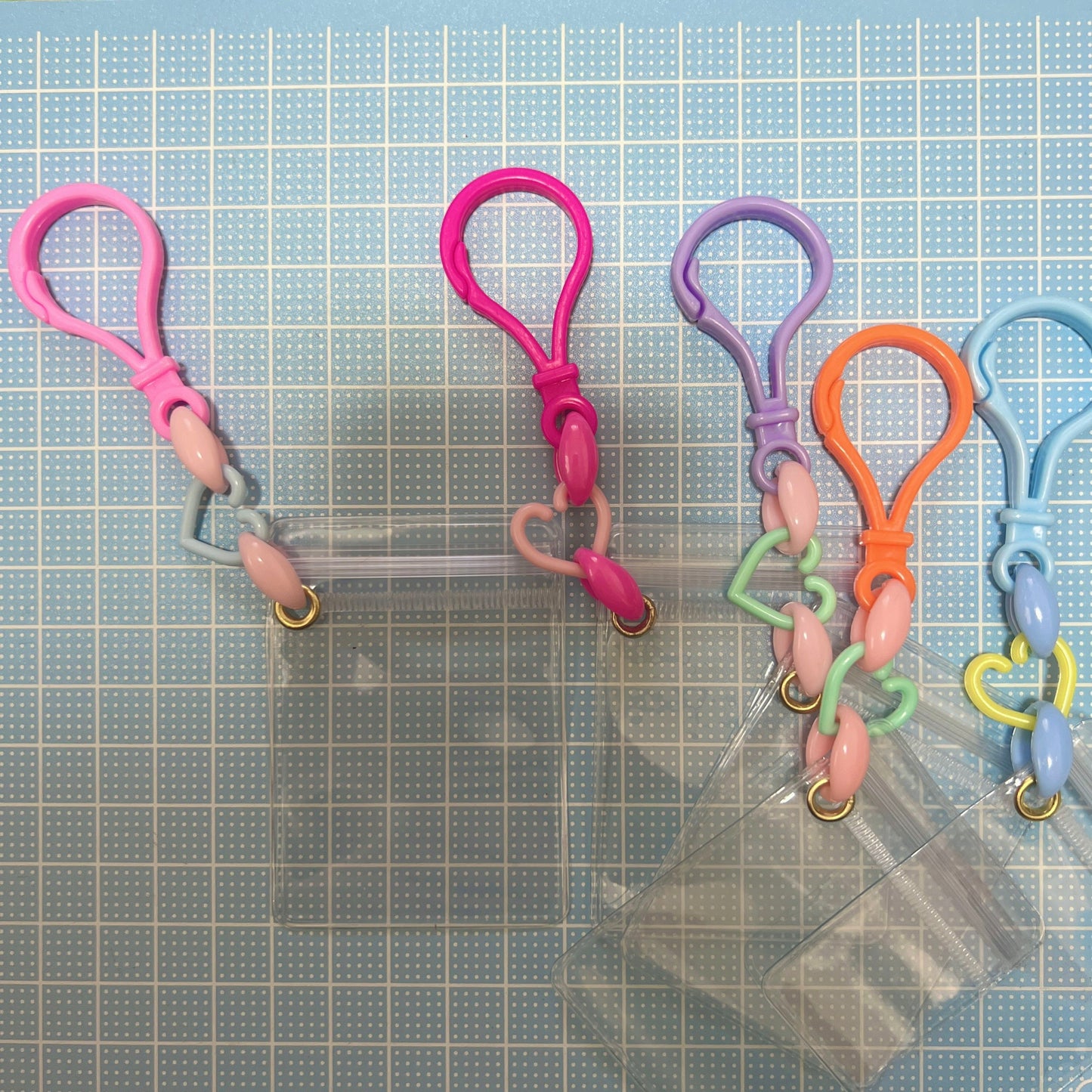 NO.203A 50個 キャンディバッグ キーホルダー ハート ゆめかわ