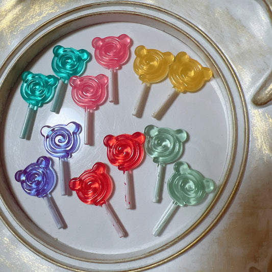 デコパーツ くまちゃん ミニぐるぐるキャンディ