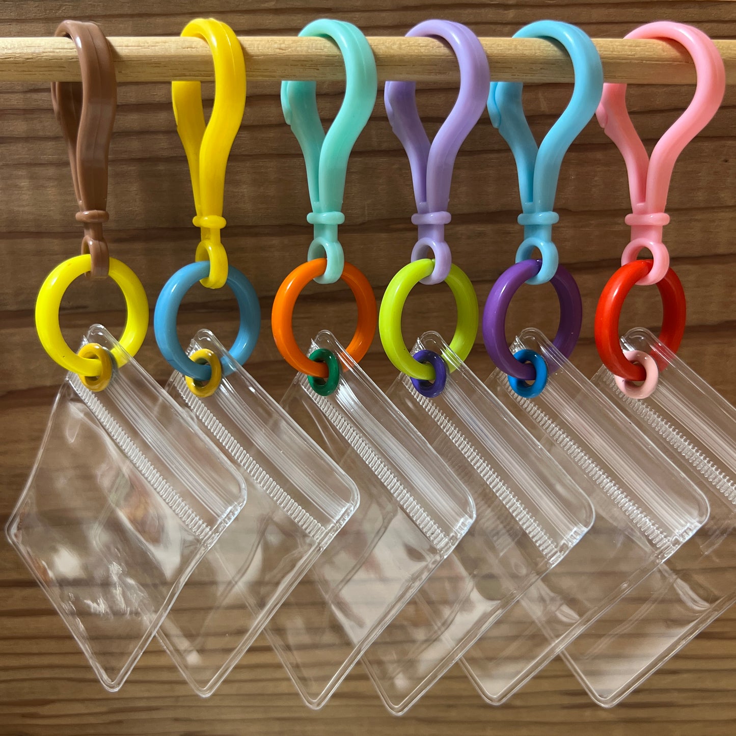 NO. 128B 50個 キャンディバッグ キーホルダー おまかせ まるチェーンセット カラー ランダム