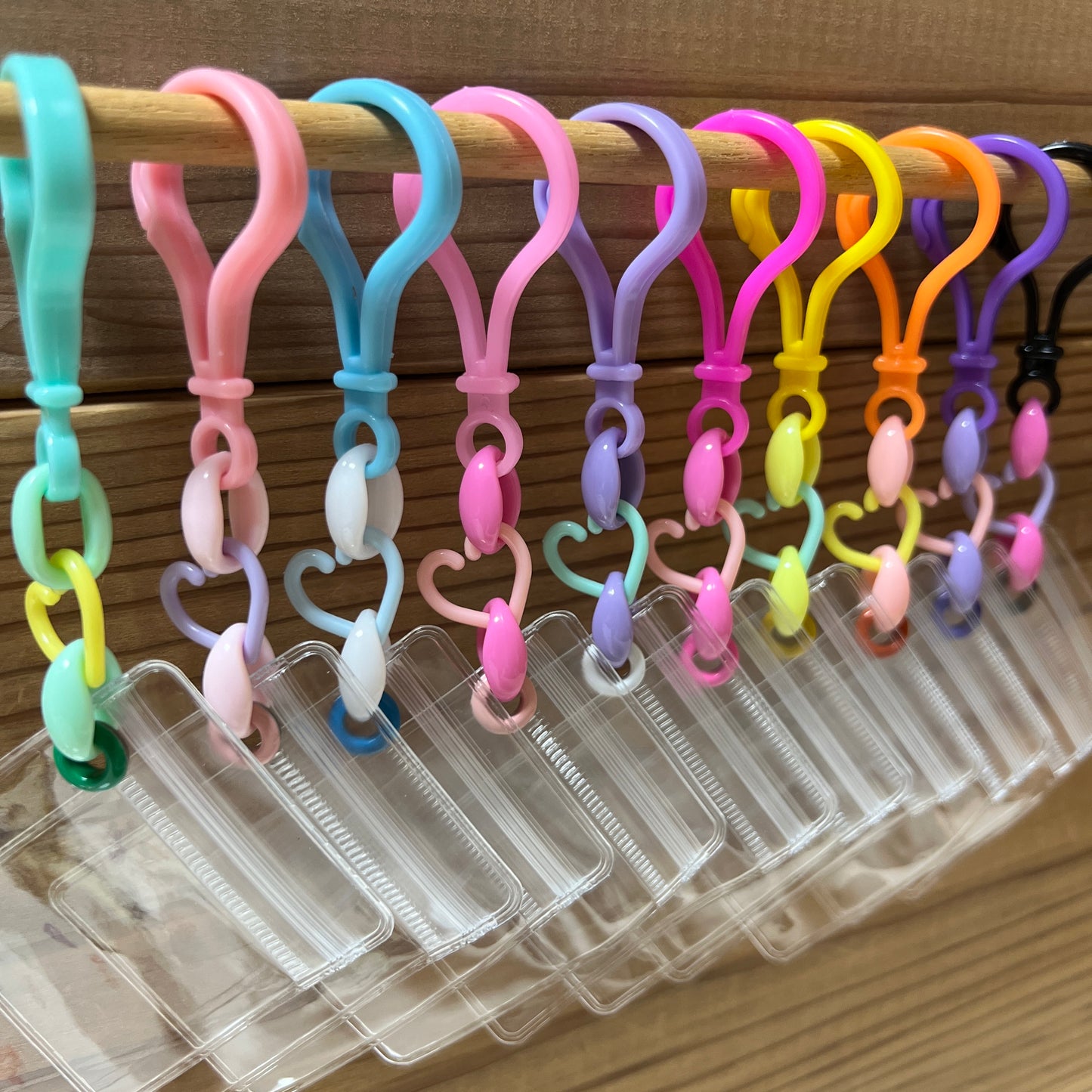 No.195A 20個セット キャンディバッグ キーホルダー ハート パステル