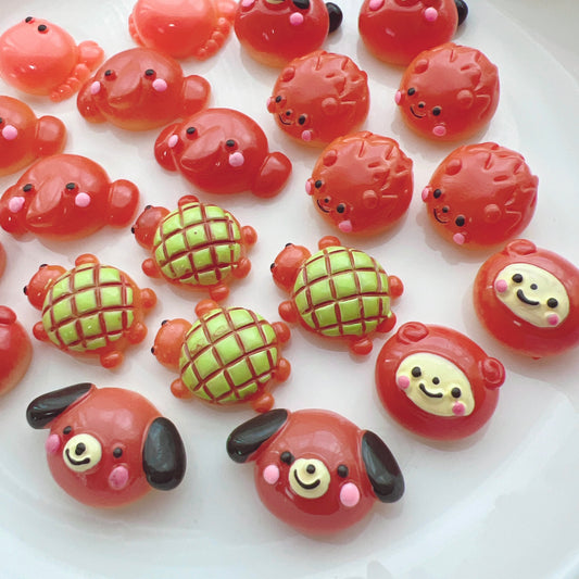 デコパーツ 動物パン 22個セット