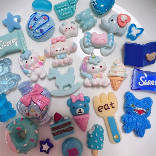 デコパーツ|P-199 水色 青