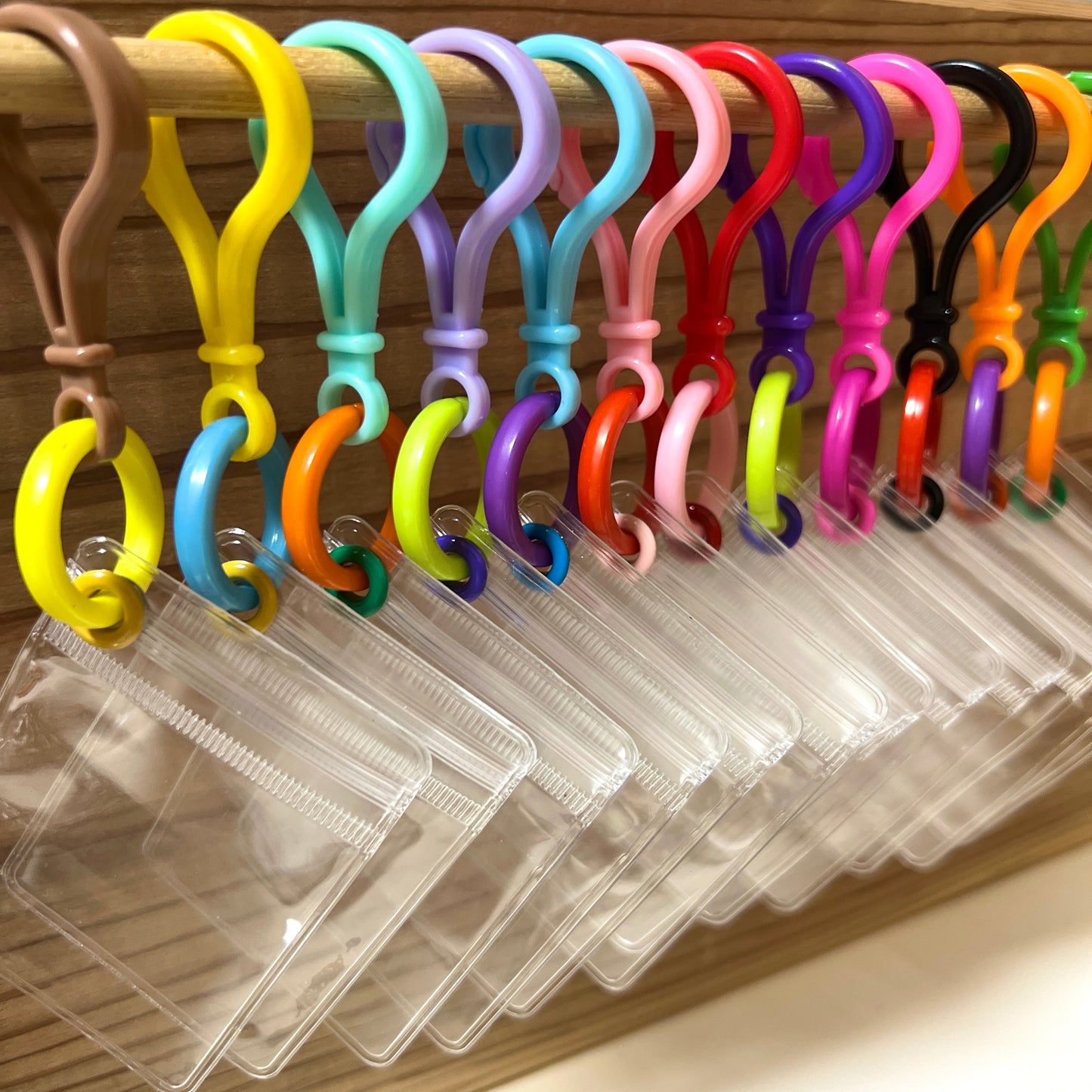 NO. 128B 50個 キャンディバッグ キーホルダー おまかせ まるチェーンセット カラー ランダム