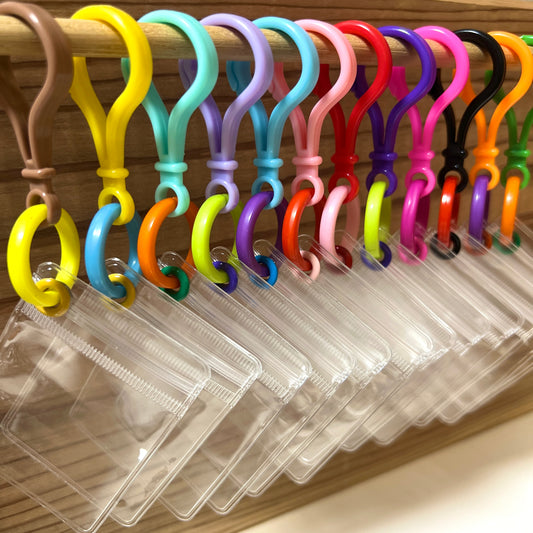 NO. 128B 50個 キャンディバッグ キーホルダー おまかせ まるチェーンセット カラー ランダム