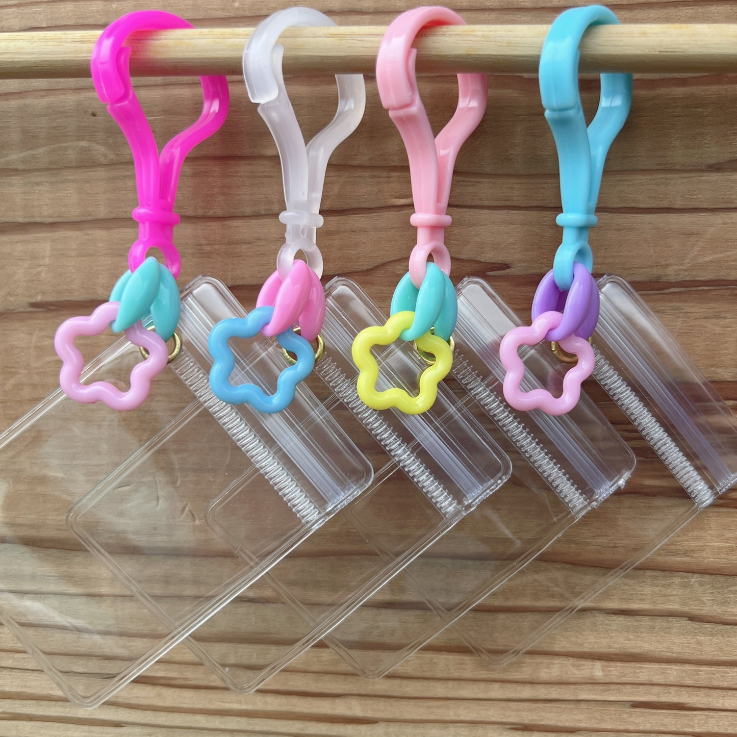 No.219B 16個 キャンディバッグ キーホルダー お花 チャーム付き