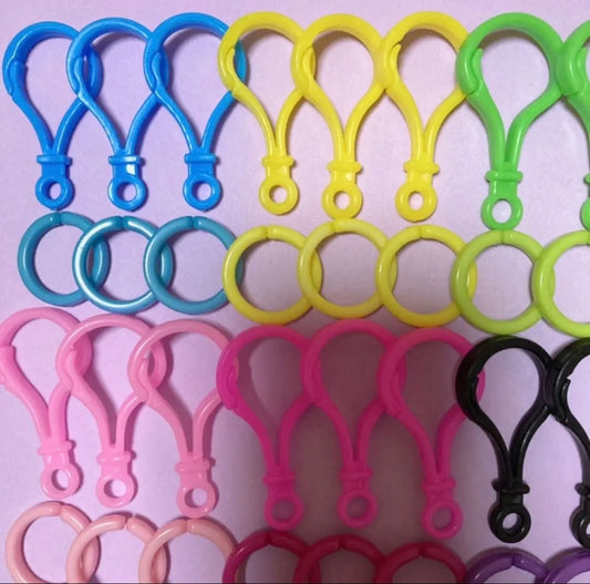 プラフック&チェーン おまかせ36組セット キーホルダー ハンドメイド キャンディバッグ 材料