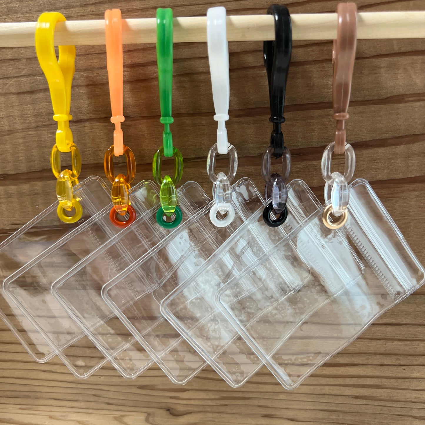 NO.213B キャンディバッグキーホルダーセット クリア 濃い色 2連チェーン