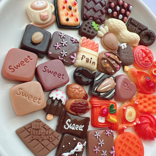 デコパーツ|P-188 チョコ パン スイーツ