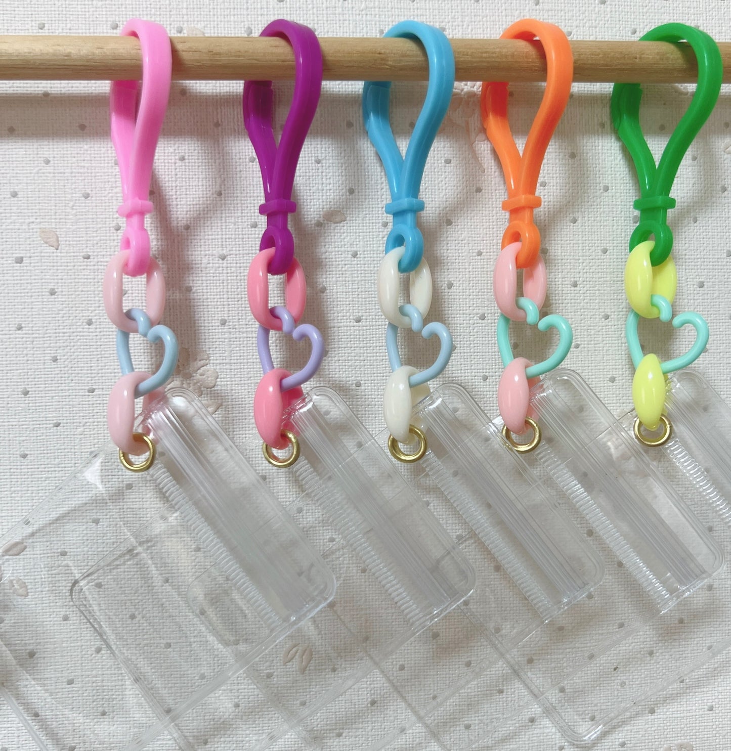 NO.203B 50個 キャンディバッグ キーホルダー ハート ワークショップ 人気