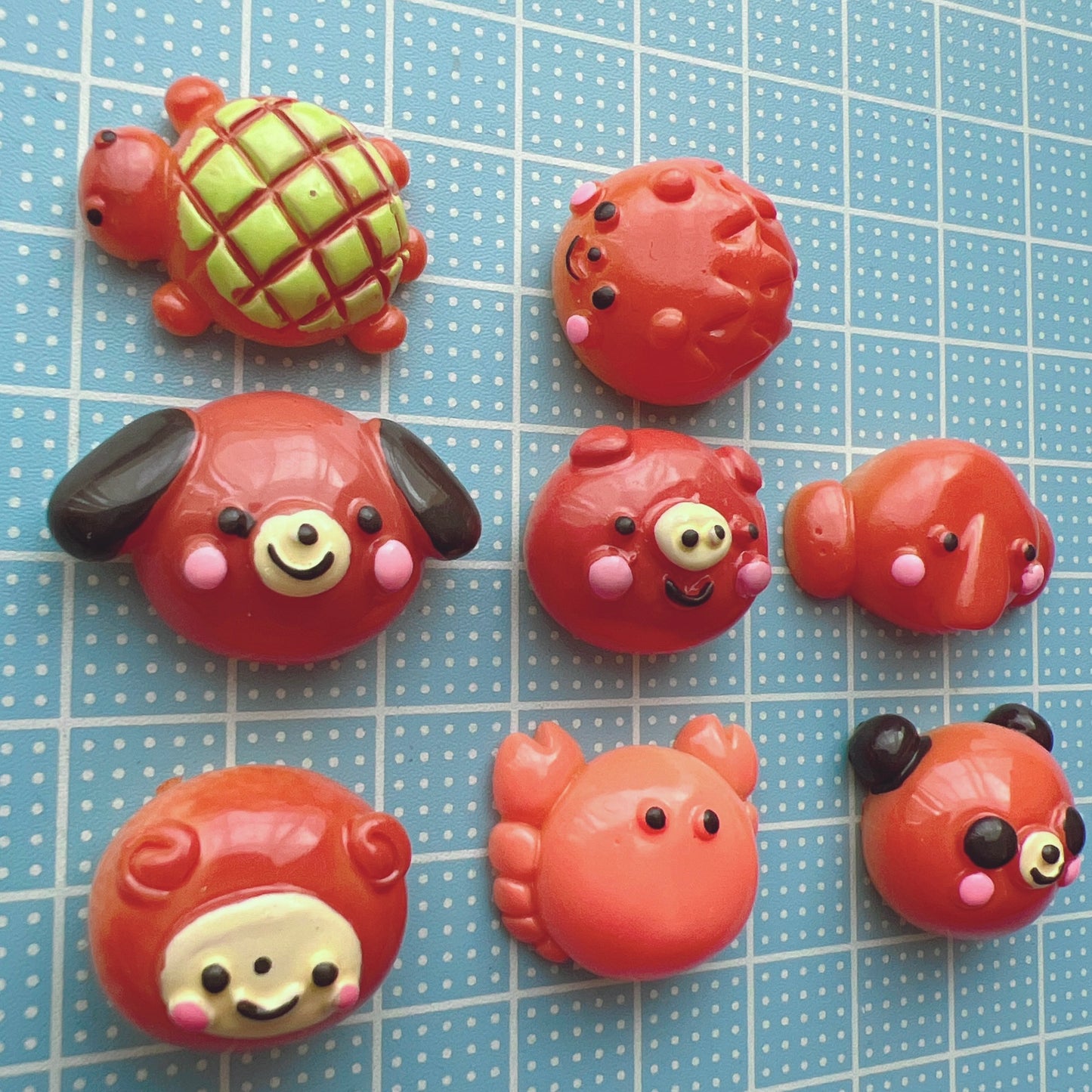 デコパーツ 動物パン 22個セット