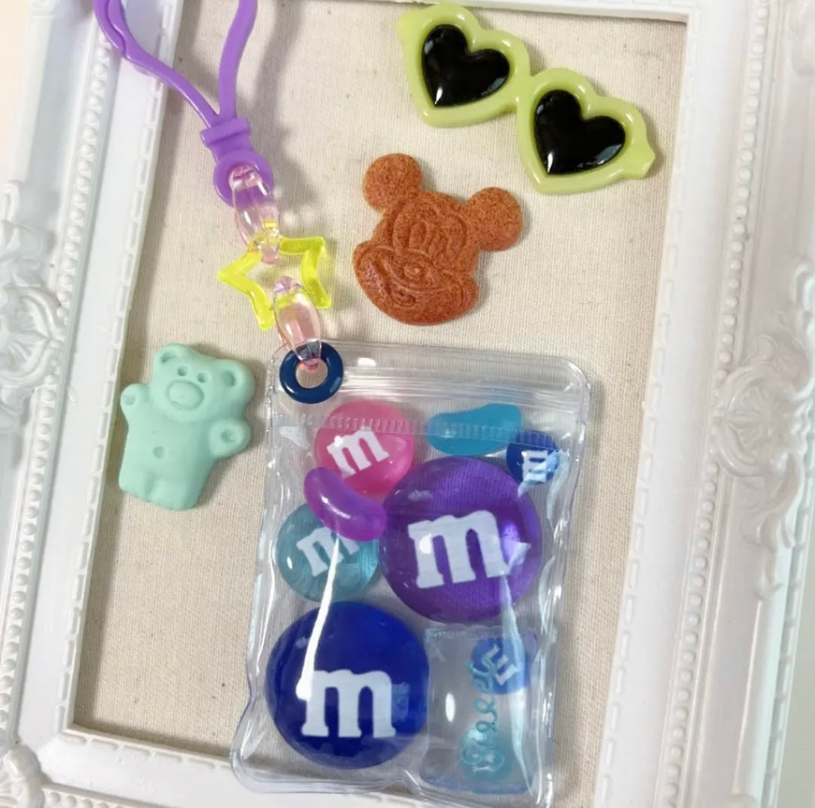 NO.115A 180個セット キャンディバッグ キーホルダー 星 カラフル ビビットカラー