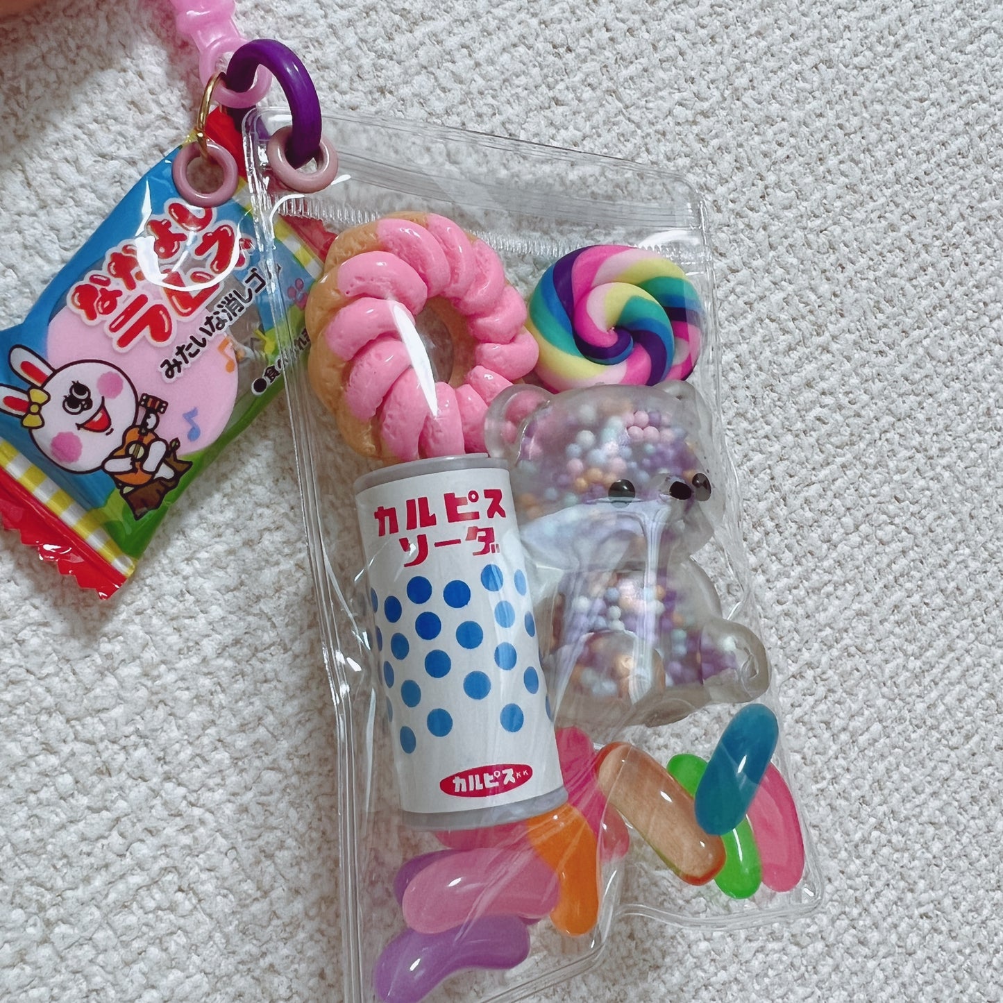 NO.182D キャンディバッグ キーホルダー セット まるチェーン カラフル