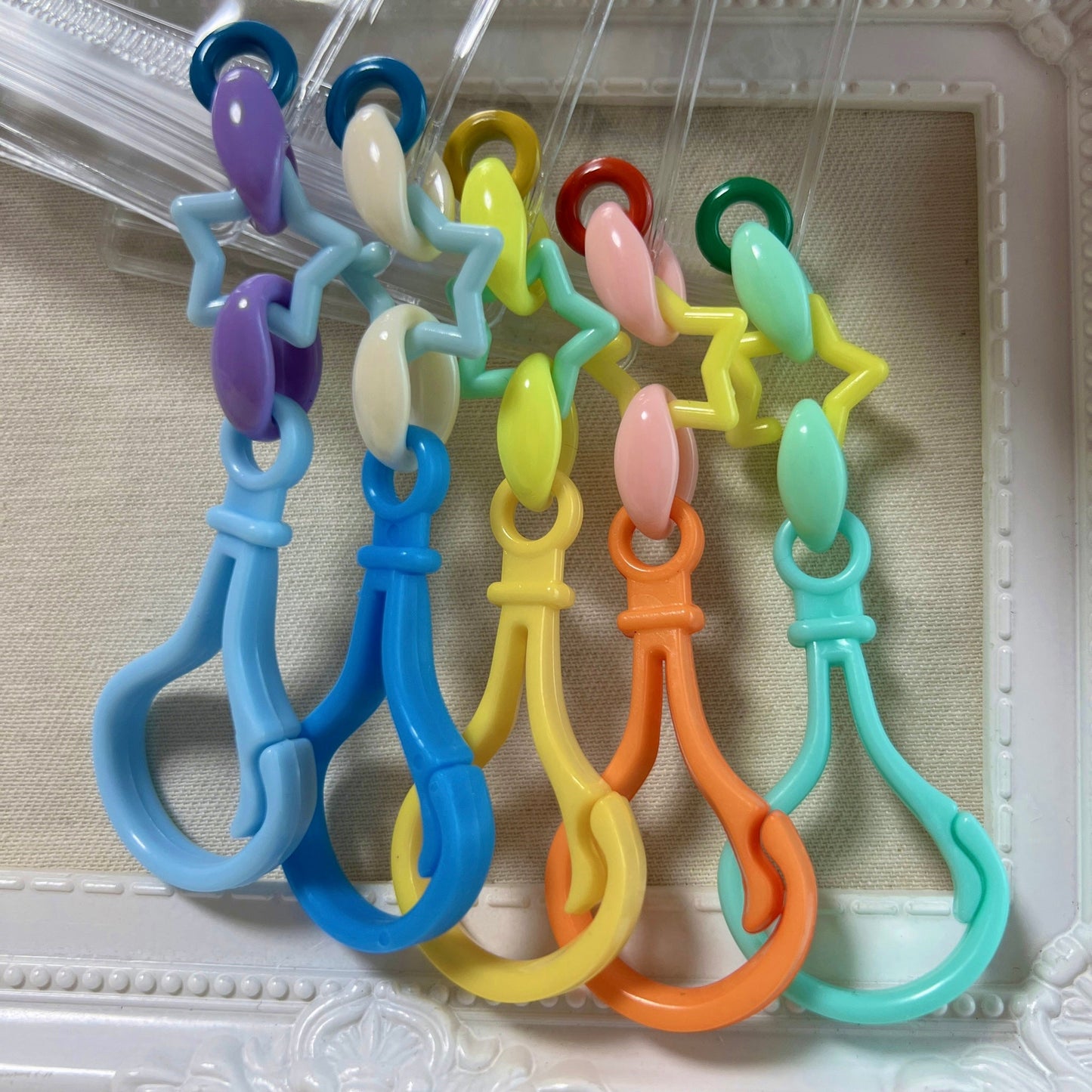 NO.183B 50個 キャンディバッグ キーホルダー 星 ゆめかわ