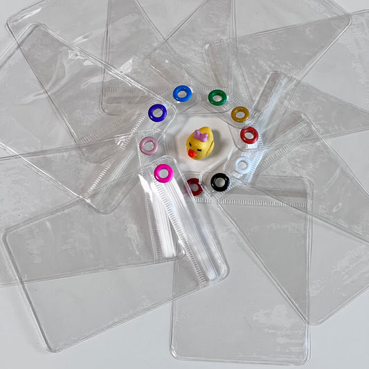 キャンディバッグ ハトメ付き 袋 7×10cm 10枚セット ビニール