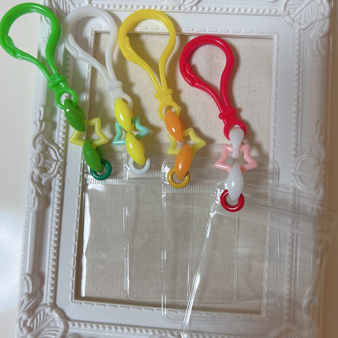 No.115A キャンディバッグ キーホルダー セット 星 ビビットカラー