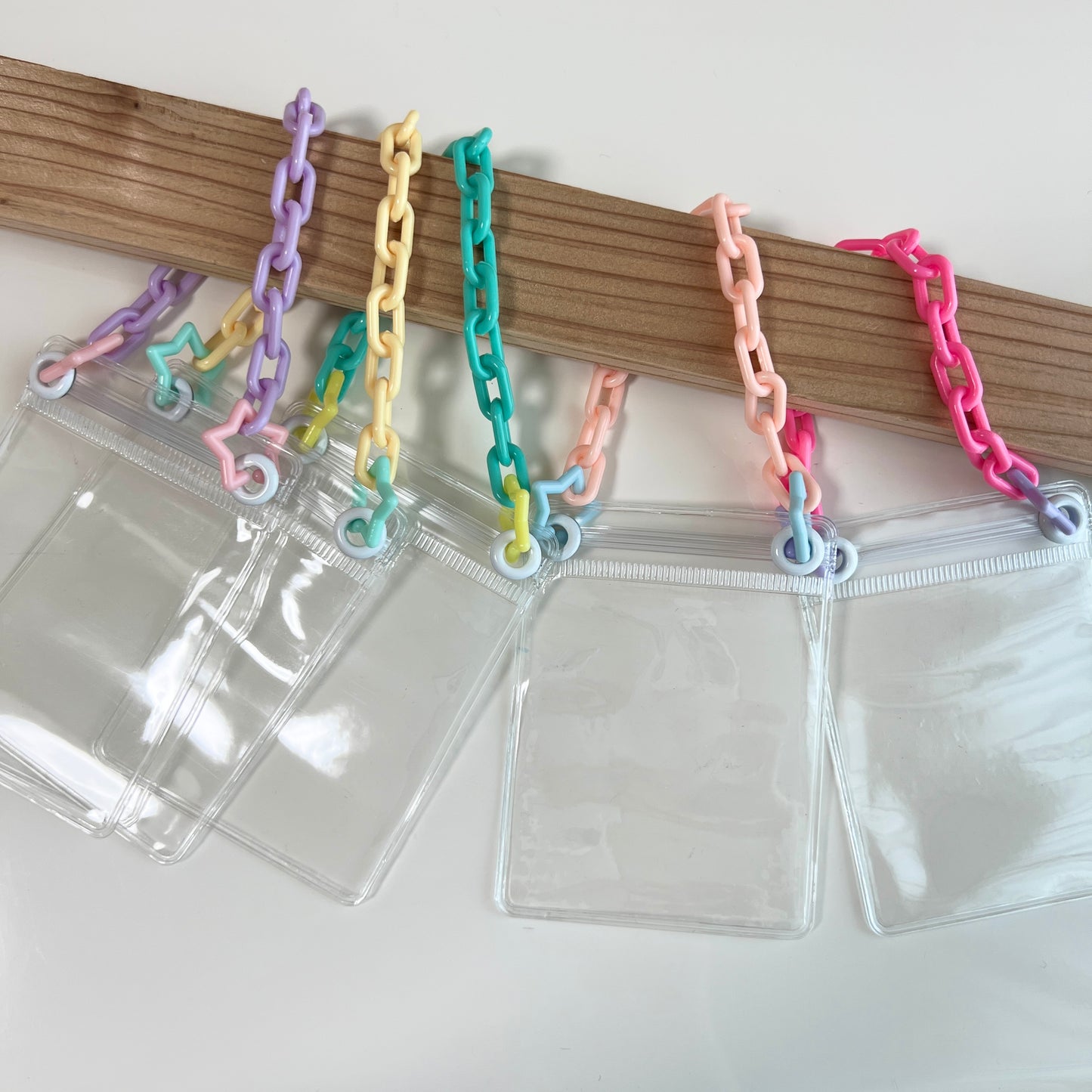 シャカシャカバッグキーホルダー ⑧ キャンディバッグ ゆめかわ 星 ガチャ詰めポーチ