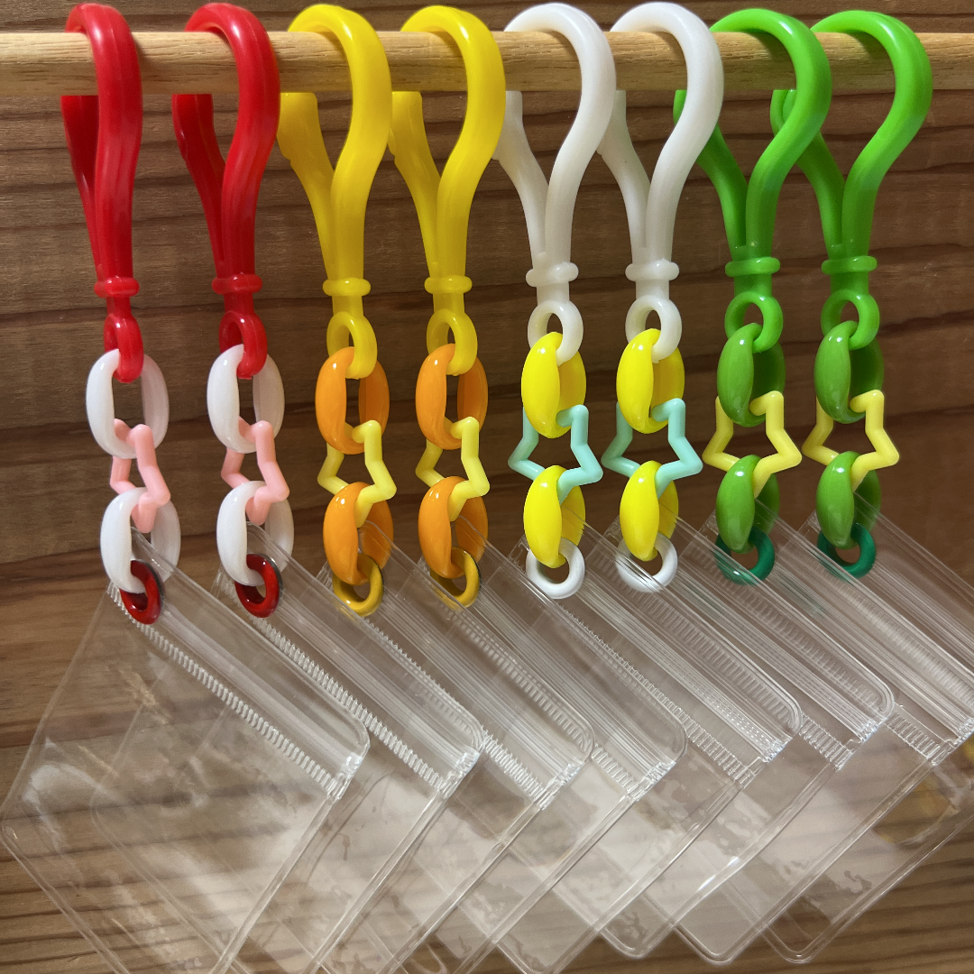 No.115A キャンディバッグ キーホルダー セット 星 ビビットカラー