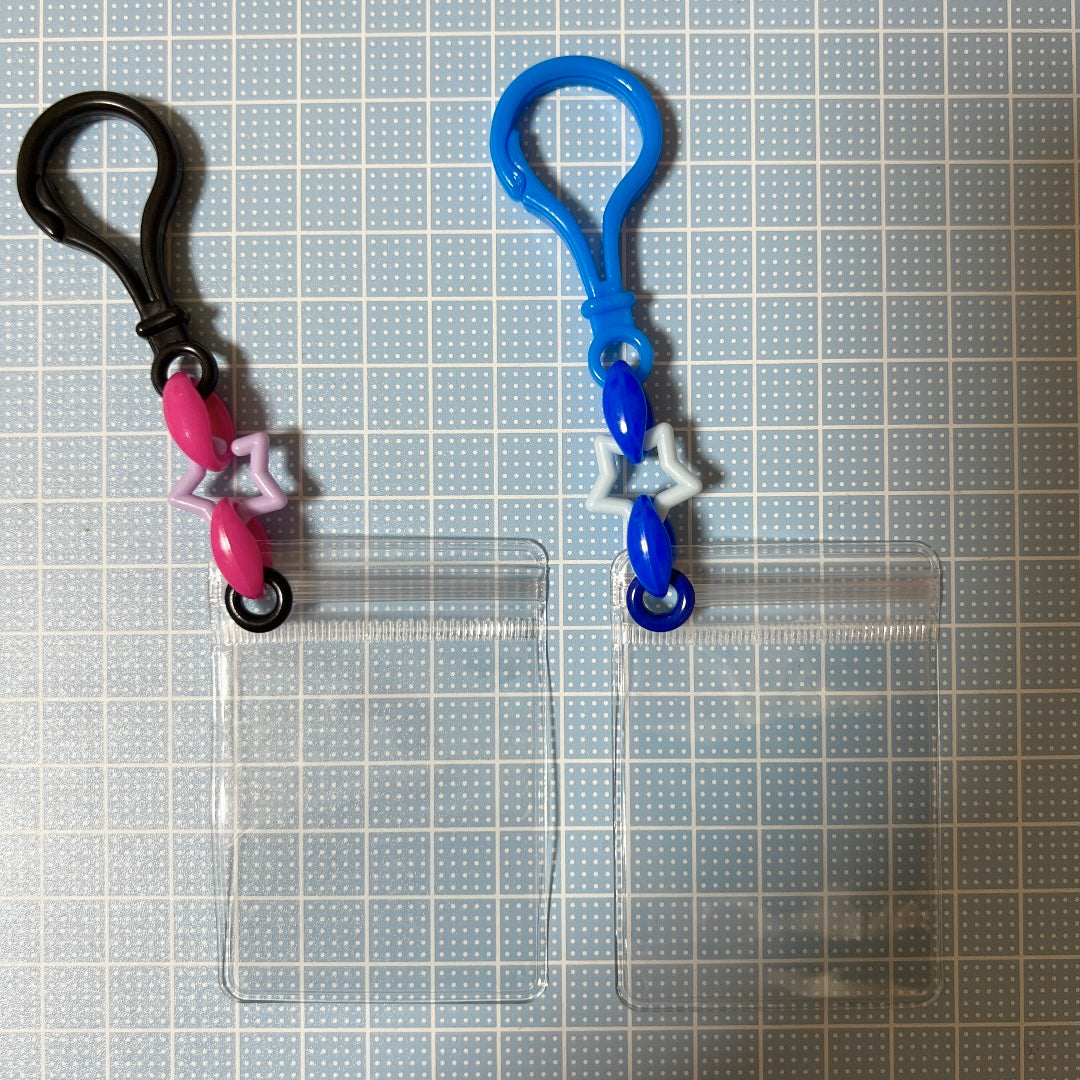 No.115A キャンディバッグ キーホルダー セット 星 ビビットカラー