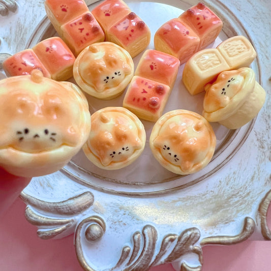デコパーツ｜猫ちゃんパン 4個セット