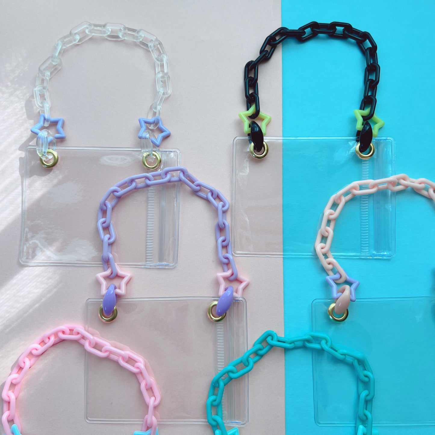 シャカシャカバッグキーホルダー  ⑭ キャンディバッグ パステルカラー ゆめかわ 星