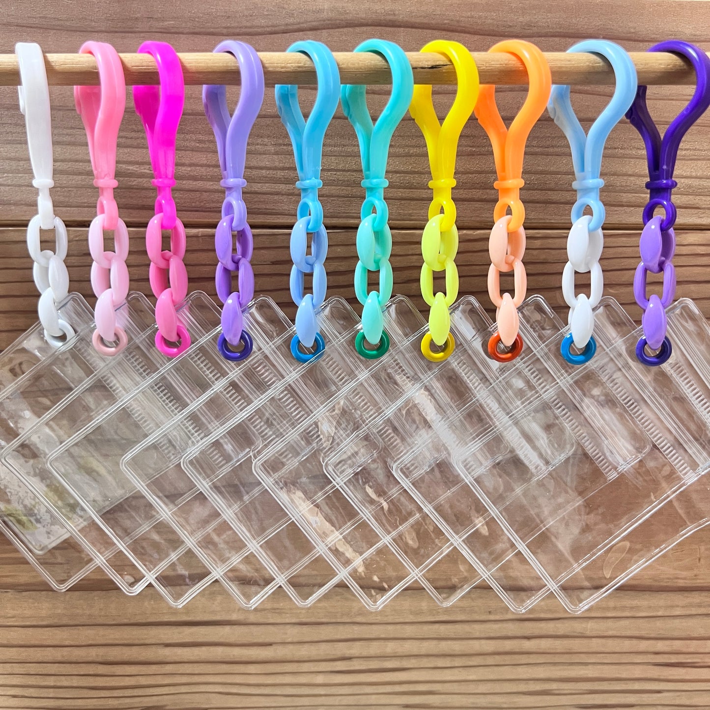 大容量ワークショップセット♡ キャンディバッグキーホルダー 袋サイズ5×7cm デコパーツ付き イベント お店 学校等 ② 3連チェーン