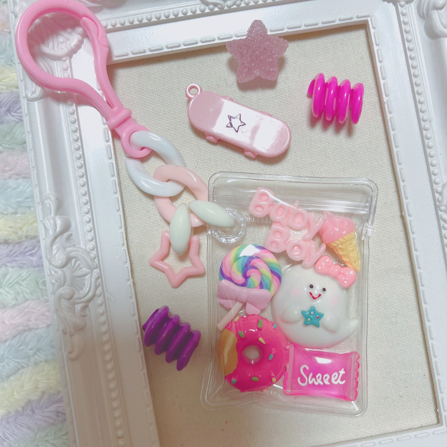 キャンディバッグ クリアハトメ付き 袋 100枚セット キーホルダー ポーチ