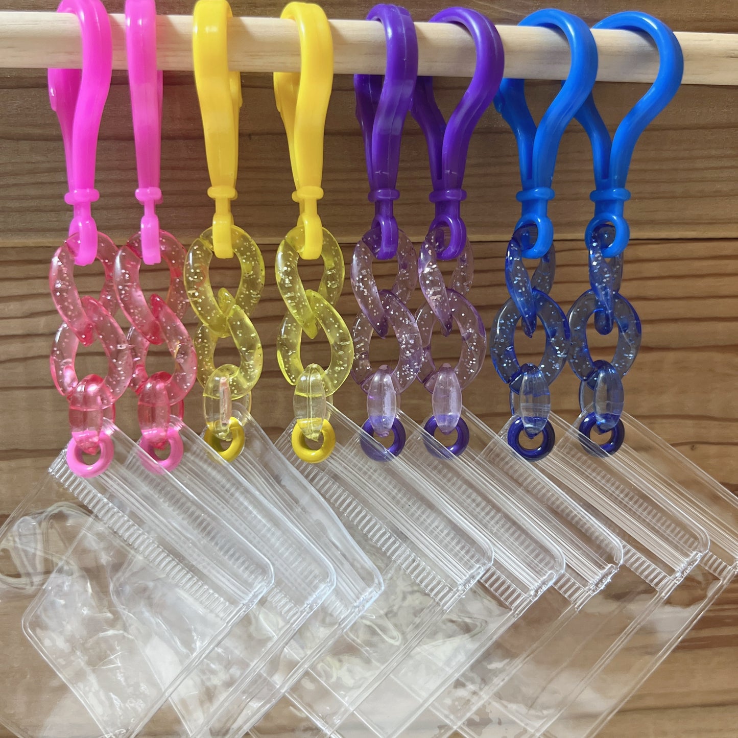 大容量ワークショップセット♡ キャンディバッグキーホルダー 袋サイズ5×7cm デコパーツ付き イベント お店 学校等  ②ラメ