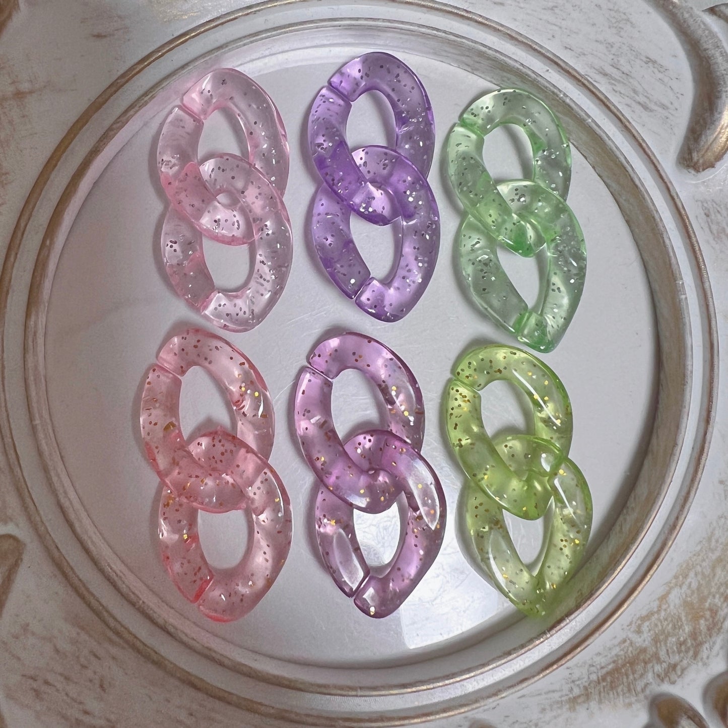 大容量ワークショップセット♡ キャンディバッグキーホルダー 袋サイズ5×7cm デコパーツ付き イベント お店 学校等  ②ラメ