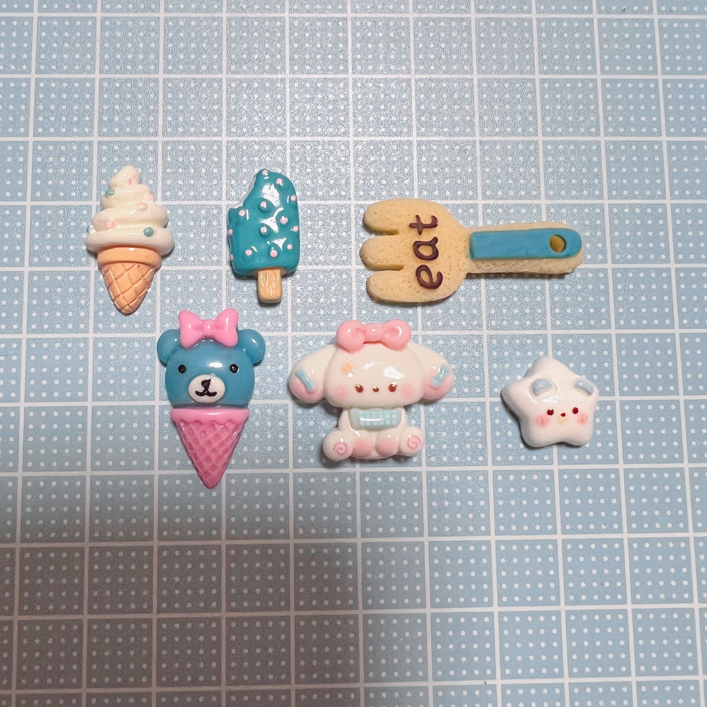 デコパーツ｜P-199 水色 青