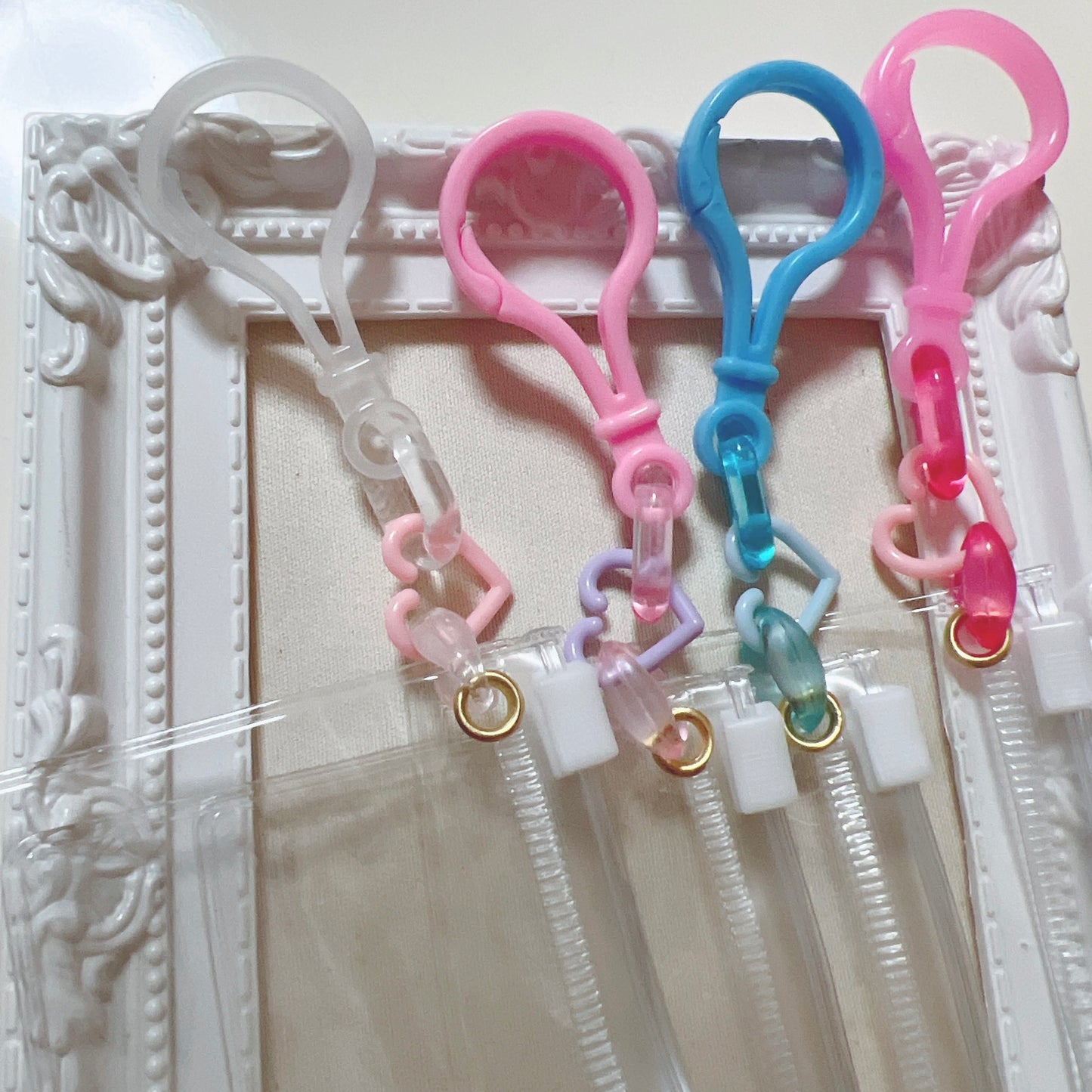 NO. 257 40個セット キャンディバッグキーホルダー 星 ハート 8×8cm