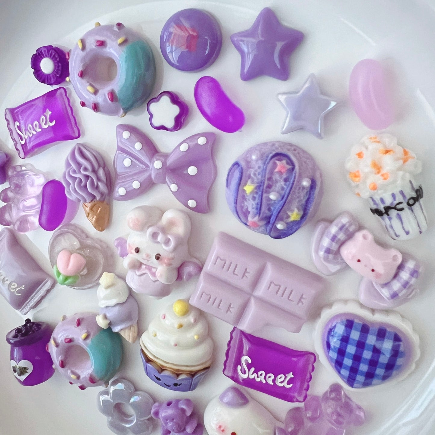 デコパーツ｜P-197 パープル