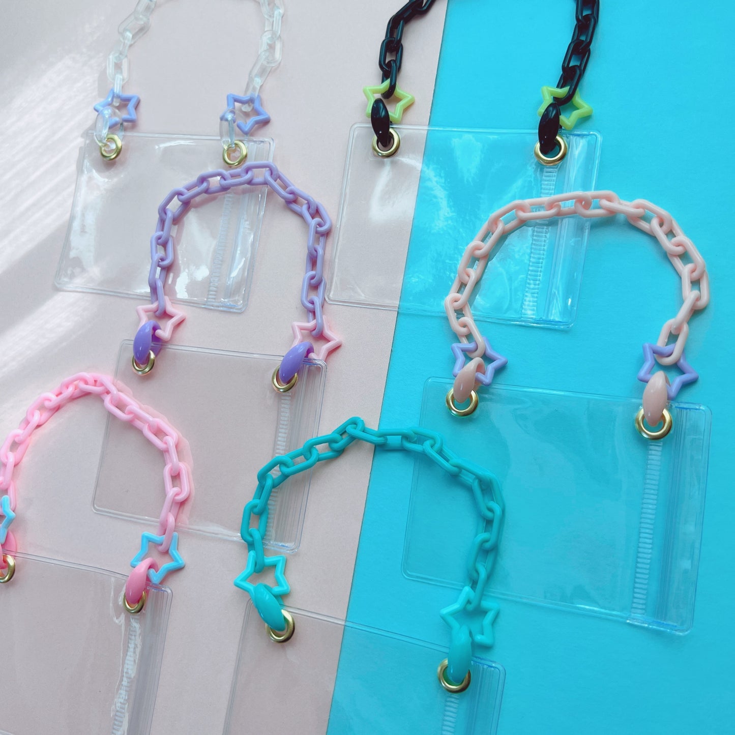 シャカシャカバッグキーホルダー  ⑭ キャンディバッグ パステルカラー ゆめかわ 星