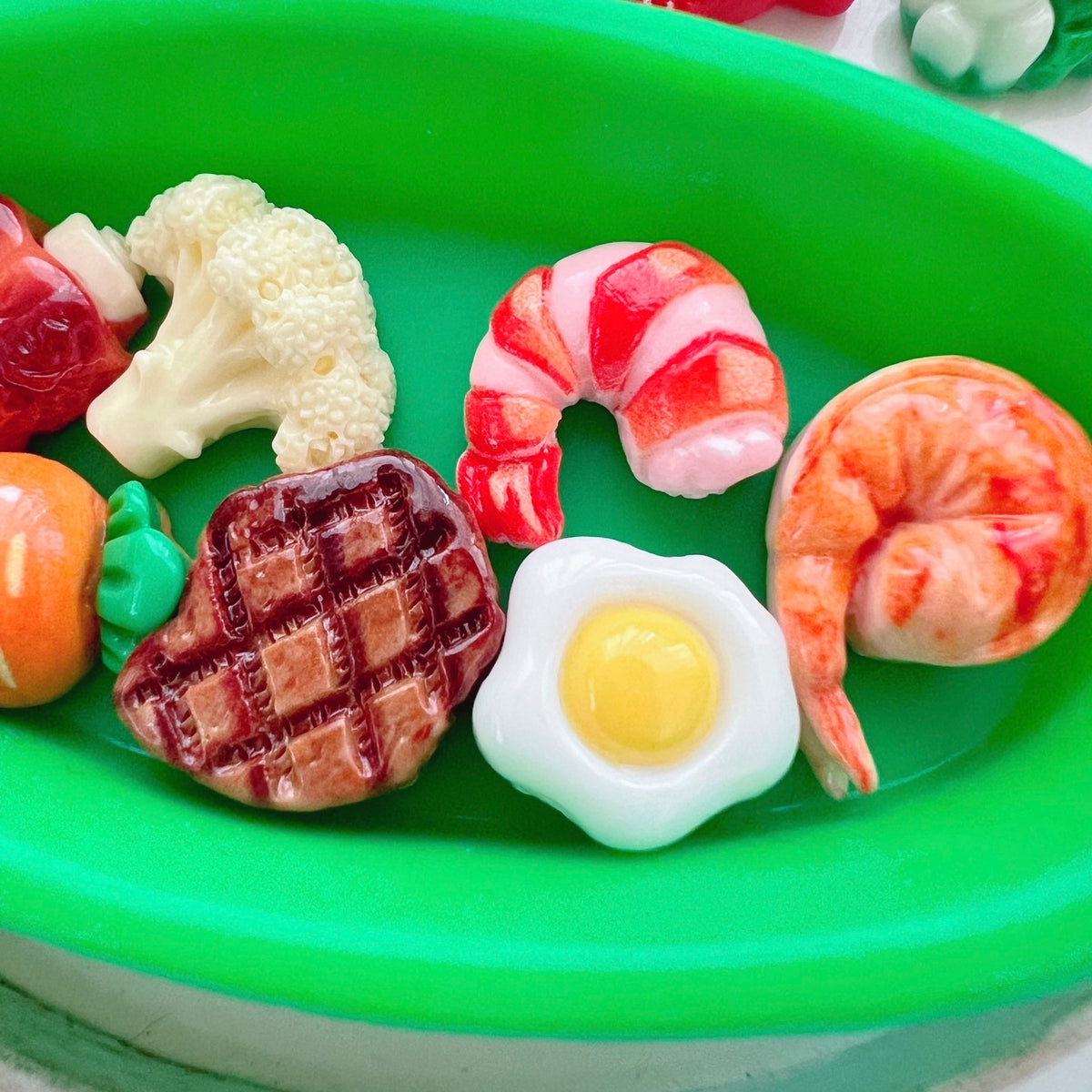 デコパーツ┊︎ 小さなグルメなデコパーツ 13個セット とっても小さい