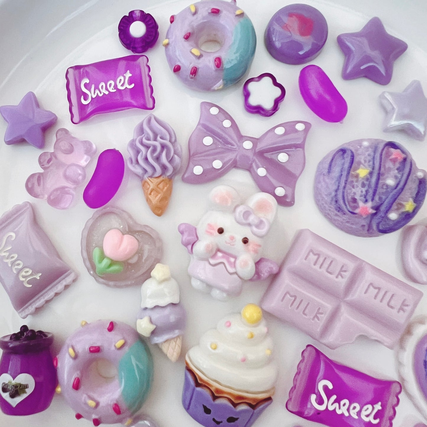 デコパーツ｜P-197 パープル