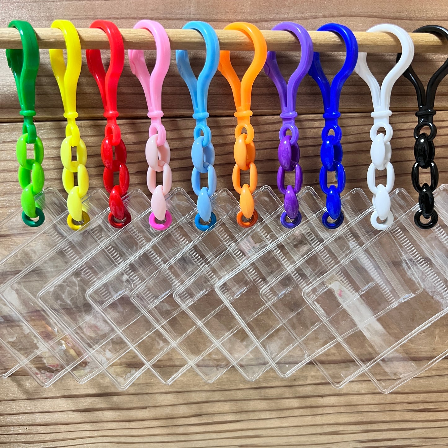大容量ワークショップセット♡ キャンディバッグキーホルダー 袋サイズ5×7cm デコパーツ付き イベント お店 学校等 ② 3連チェーン