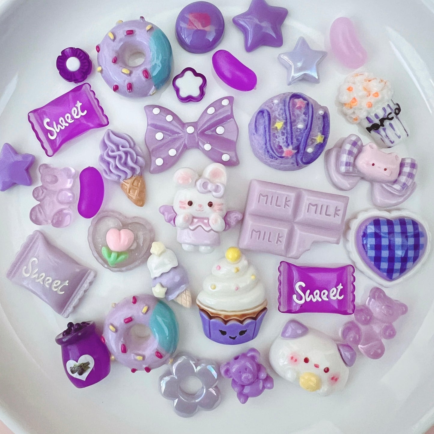 デコパーツ｜P-197 パープル