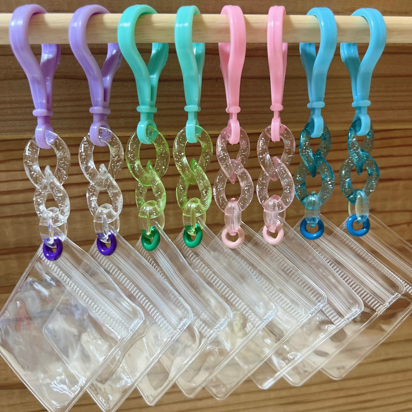 大容量ワークショップセット♡ キャンディバッグキーホルダー 袋サイズ5×7cm デコパーツ付き イベント お店 学校等  ②ラメ