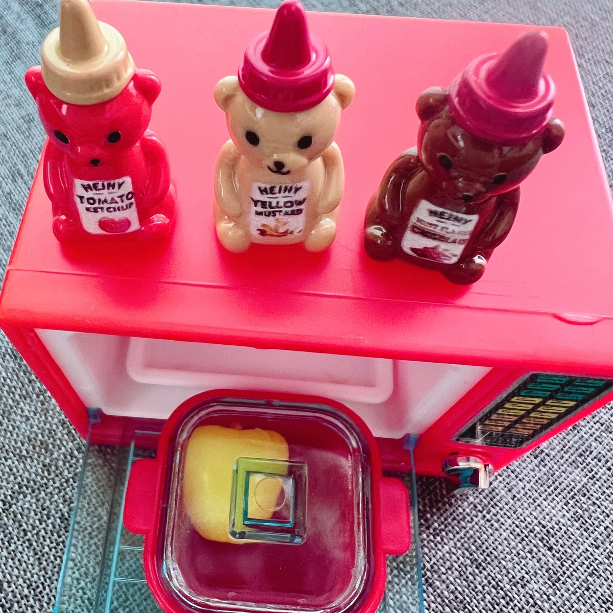 デコパーツ┊︎ くまちゃんの調味料 デコパーツ 3個セット 立体的でとってもカワイイくまちゃんボトル♪