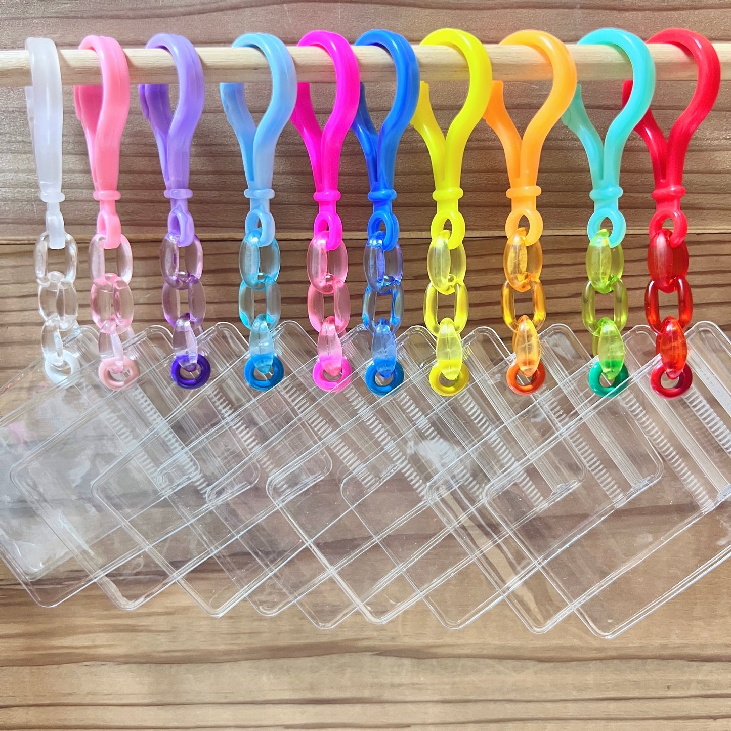 大容量ワークショップセット♡ キャンディバッグキーホルダー 袋サイズ5×7cm デコパーツ付き イベント お店 学校等 ② 3連チェーン