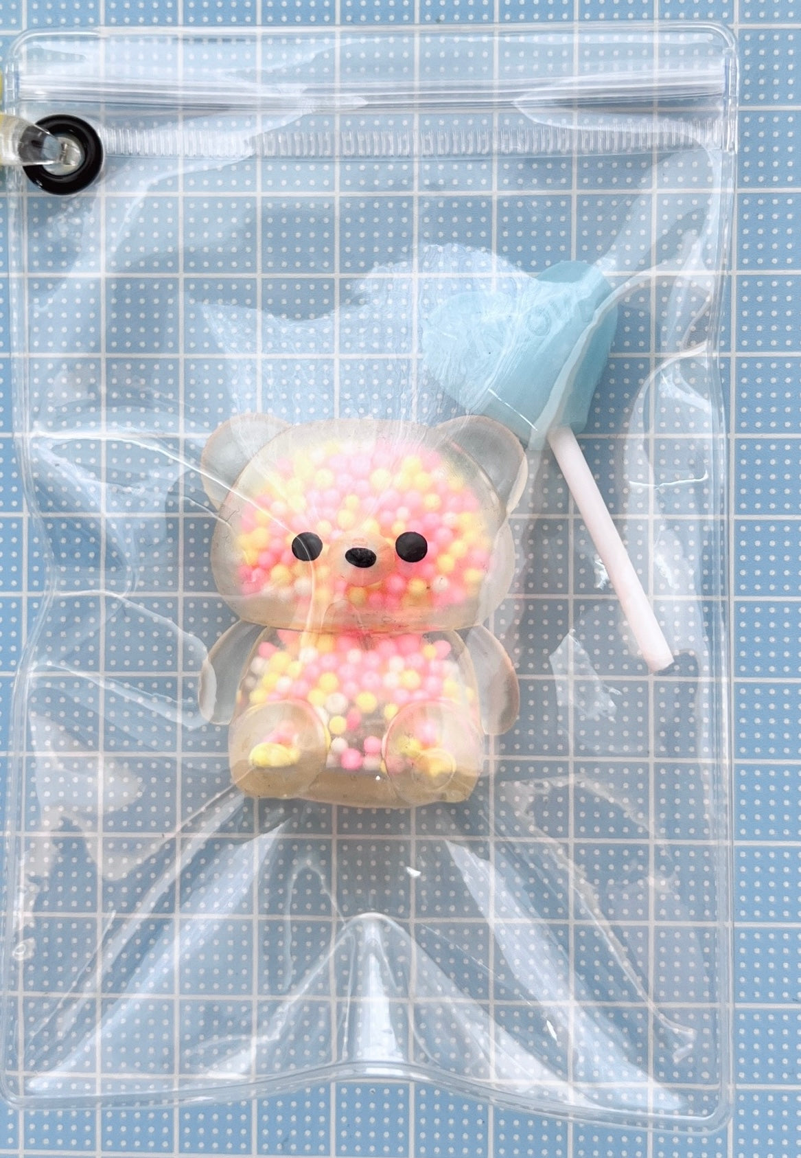 NO.213G キャンディバッグ キーホルダーセット クリアカラー 濃い色