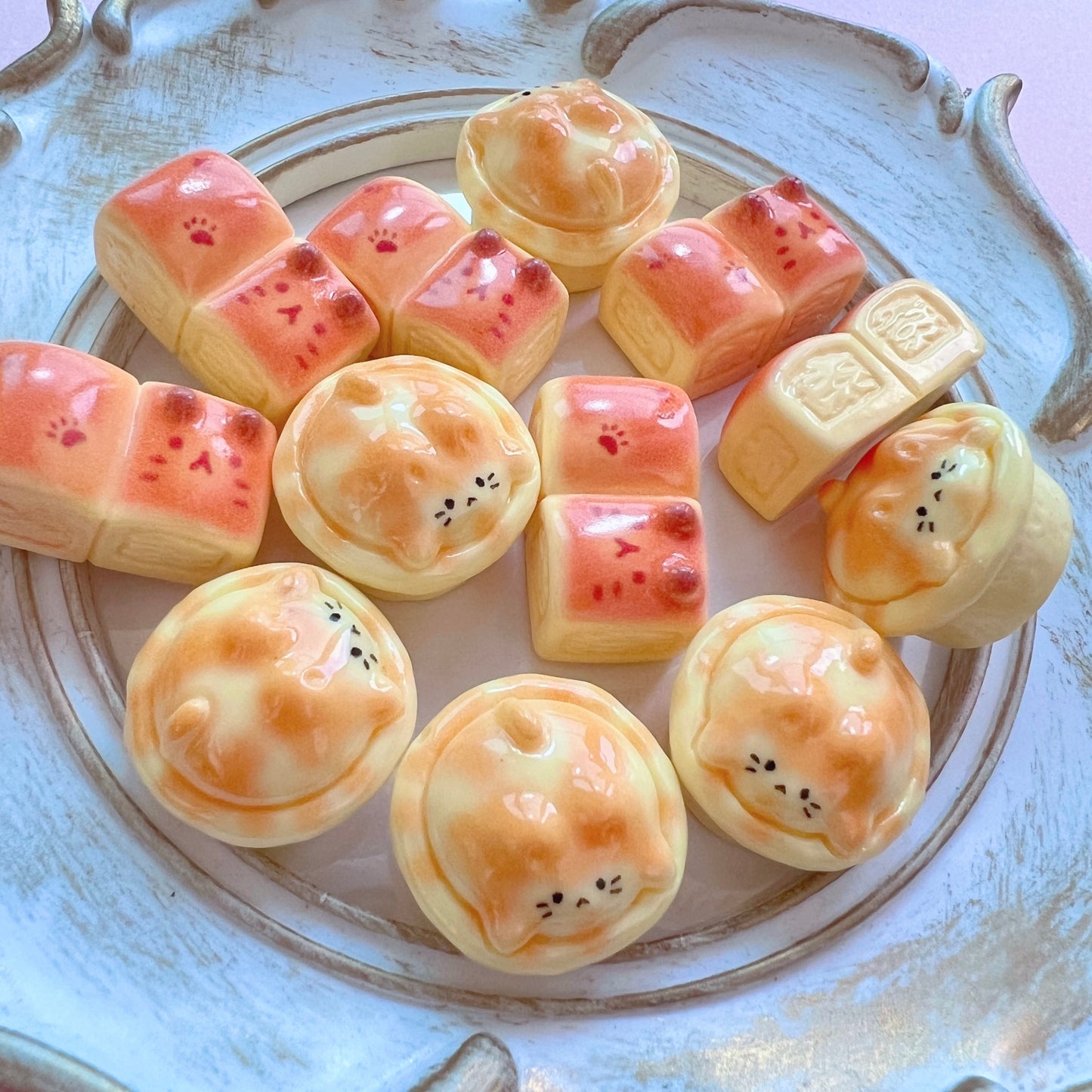 デコパーツ｜猫ちゃんパン 4個セット